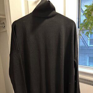 & Other Stories Black Long High Neck Sweater